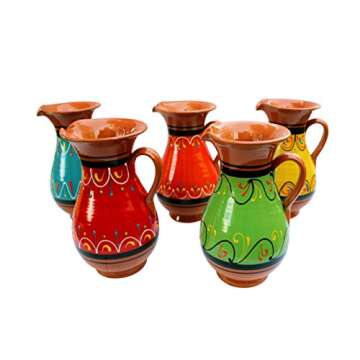 Cactus Canyon Ceramics Spanish Terracotta 2 Quart Pitcher, Yellow