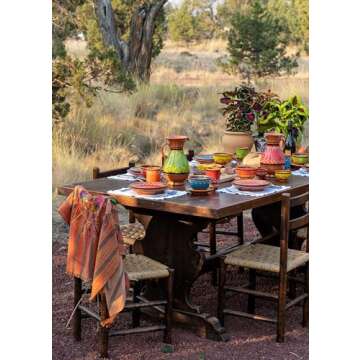 Cactus Canyon Ceramics Spanish Terracotta 2 Quart Pitcher, Yellow