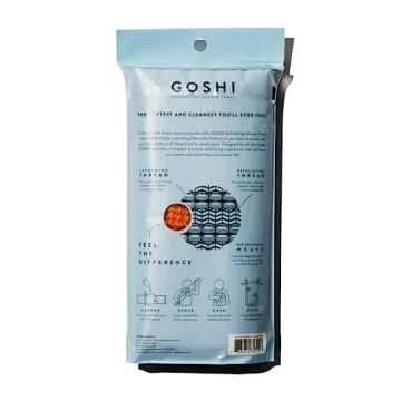 GOSHI Exfoliating Shower Towel for All Skin Types
