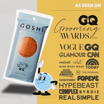GOSHI Exfoliating Shower Towel for All Skin Types