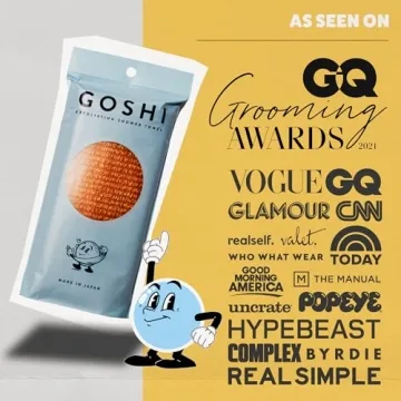 GOSHI Exfoliating Shower Towel for All Skin Types