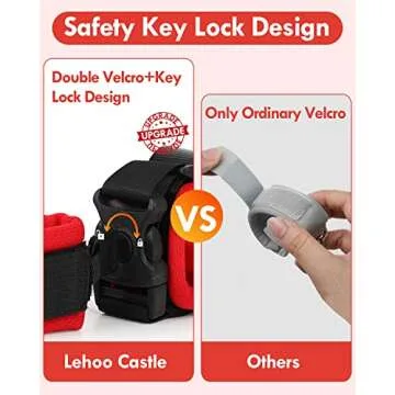 Lehoo Castle Toddler Leash for Walking, Baby Leashes for Toddlers Boys, Kid Harness with Leash, Child Safety Leash Anti Lost Wrist Link (Mickey)
