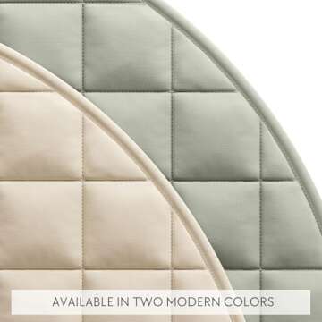 Beautiful Baby Play Gym and Tummy Time Mat - Soft Cotton Mat with 6 Cute Toys Creates The Perfect Activity Area for Your Girl/Boy - Stylish Infant Floor Playmat Fits Nicely with Any Playroom Decor