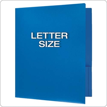 Durable Oxford 2 Pocket Folders in Assorted Colors, 6 Pack