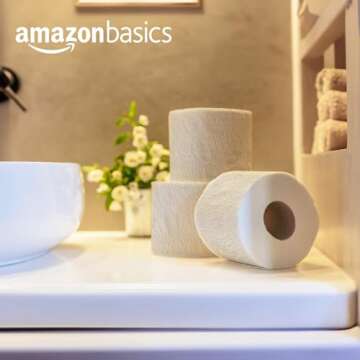 Amazon Basics Soft and Strong Toilet Paper - 30 Ultra Rolls
