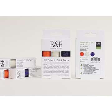 Handmade Paints - Professional Oil Pigment Trial Set of 3