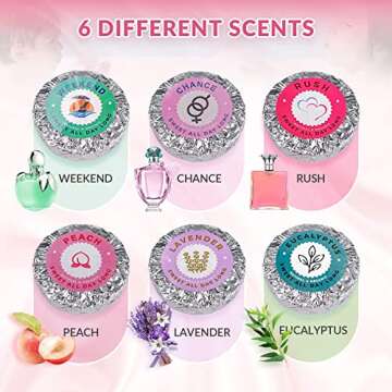 Shower Steamers, 6 PCS Aromatherapy Steamers with Strong and Lasting Fragrance, Shower Bombs with Na...