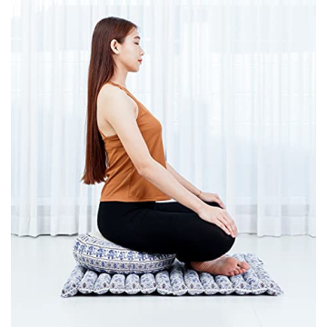 Leewadee Meditation Cushion Set with Kapok Pillows
