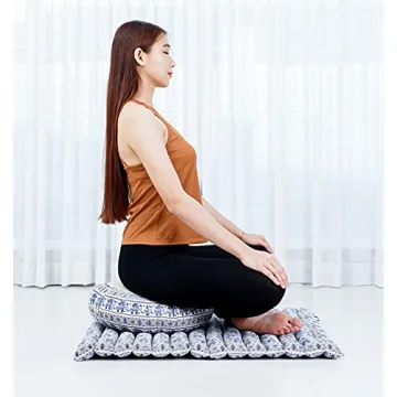 Leewadee Meditation Cushion Set with Kapok Pillows