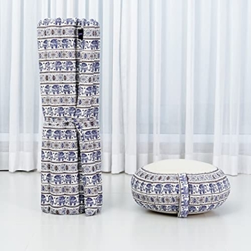 Leewadee Meditation Cushion Set with Kapok Pillows