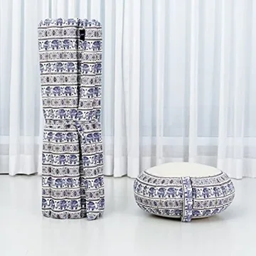 Leewadee Meditation Cushion Set with Kapok Pillows