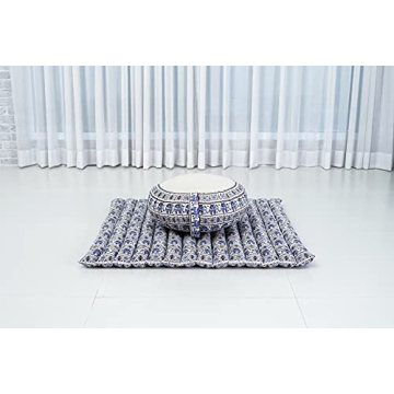 Leewadee Meditation Cushion Set with Kapok Pillows