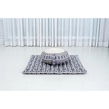 Leewadee Meditation Cushion Set with Kapok Pillows