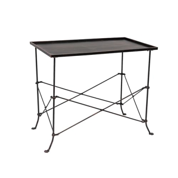 Creative Co-op HD6145 Rectangle Metal Accent Table – Stylish & Functional Bronze Design