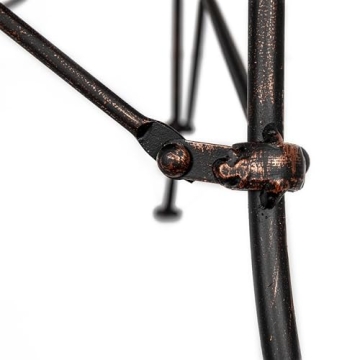 Creative Co-op 27" Rustic Metal Accent Table in Bronze