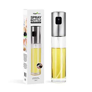 VIGOR PATH Sprayer for cooking - Olive Oil Sprayer Mister - 100ml Stainles Steel Olive Oil, Vinegar,...