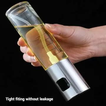 VIGOR PATH Sprayer for cooking - Olive Oil Sprayer Mister - 100ml Stainles Steel Olive Oil, Vinegar, Water & Other Liquids Sprayer - Perfect for Salad, Barbecue, Kitchen Baking & Roasting (Pack of 1)