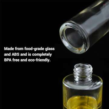 VIGOR PATH Sprayer for cooking - Olive Oil Sprayer Mister - 100ml Stainles Steel Olive Oil, Vinegar, Water & Other Liquids Sprayer - Perfect for Salad, Barbecue, Kitchen Baking & Roasting (Pack of 1)