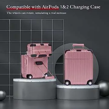 TANGABA AirPods Case Cover - Stylish Luggage Design