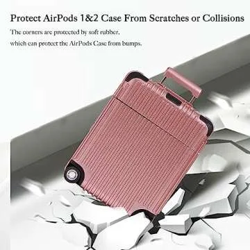 TANGABA AirPods Case Cover - Stylish Luggage Design