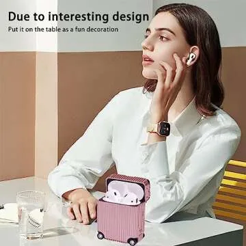 TANGABA AirPods Case Cover - Stylish Luggage Design