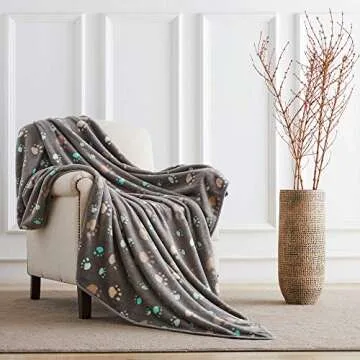 Allisandro Fuzzy Flannel Fleece Pet Dog Blanket 32x24