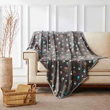 Allisandro Fuzzy Flannel Fleece Pet Dog Blanket 32x24