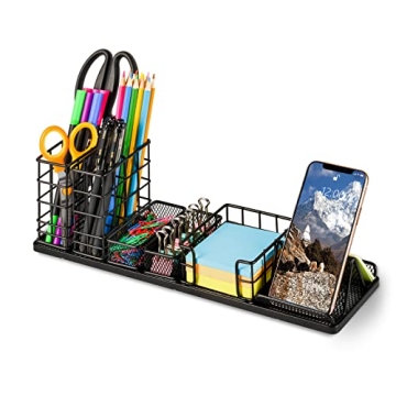 DIY Desk Organizer with Pen & Phone Holder - Office Supplies