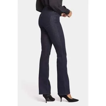 NYDJ Womens Barbara Boot-Cut Jeans, Rinse, 8 US