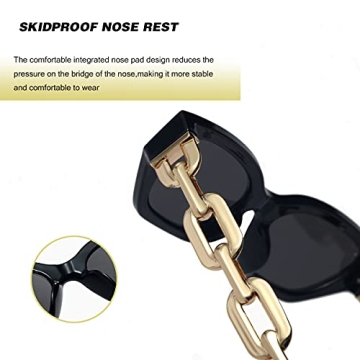 Chic Dollger Cat Eye Sunglasses with UV Protection