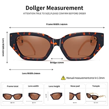 Chic Dollger Cat Eye Sunglasses with UV Protection