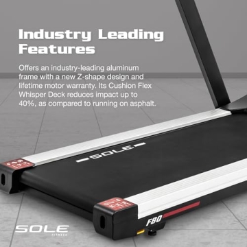 Sole F80 Treadmill - Foldable, Bluetooth, Touch Screen