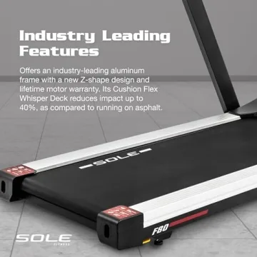 Sole F80 Treadmill - Foldable, Bluetooth, Touch Screen