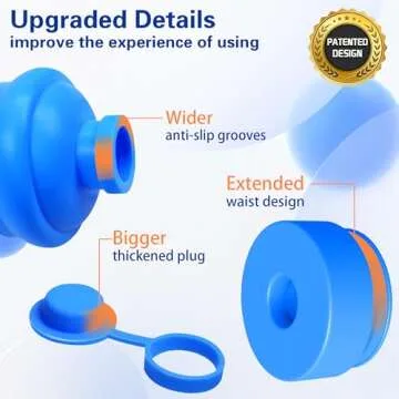Gofriipai Silicone Reusable Caps for Water Bottles
