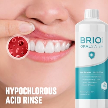 BRIOTECH Pure Hypochlorous Acid Alcohol-Free Mouthwash
