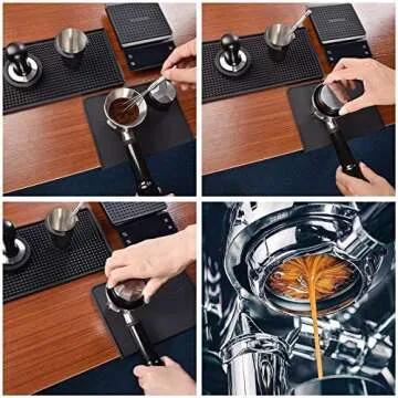 Espresso Coffee Stirrer, MATOW Stainless Steel Mini Whisk for Espresso