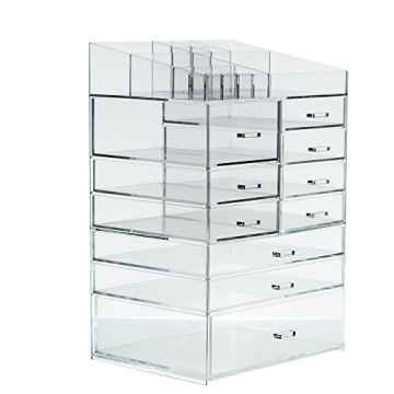Cq Acrylic 8 Tier Makeup Organizer with 10 Drawers
