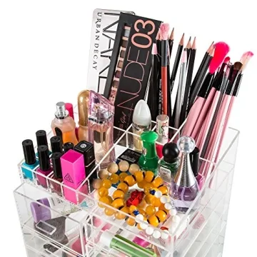 Cq Acrylic 8 Tier Makeup Organizer with 10 Drawers