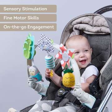 Taf Toys ‘Tropical Orchestra Arch’ | Ideal for Infant & Toddlers, Fits Stroller & Pram, Activity...