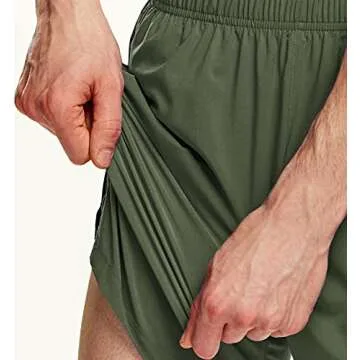 ATHLIO Men's Quick Dry Running Shorts with Pockets