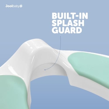 Jool Baby Potty Training Seat for Boys and Girls With Handles, Fits Round & Oval Toilets, Non-Slip with Splash Guard, Includes Free Storage Hook