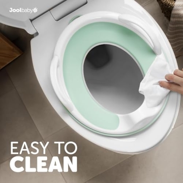 Jool Baby Potty Training Seat for Boys and Girls With Handles, Fits Round & Oval Toilets, Non-Slip with Splash Guard, Includes Free Storage Hook