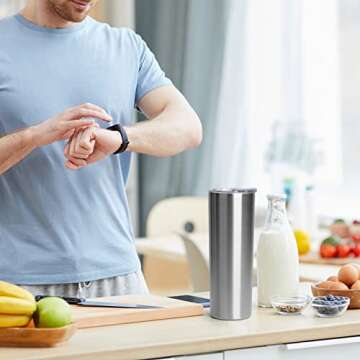 FristChoice 20 oz Insulated Tumbler Cup with Straw