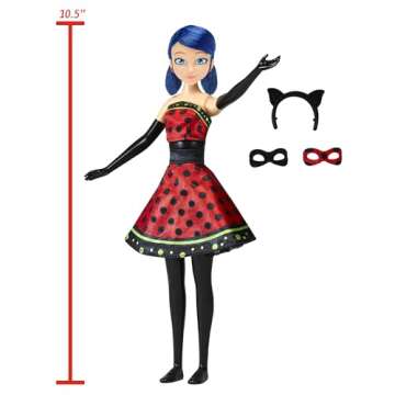 Transforming Miraculous Hero Switch Ladybug 10.5" Fashion Doll by Playmates Toys