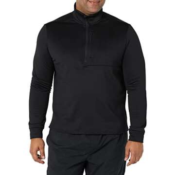Amazon Essentials Men's Ski Midlayer Quarter-Zip Hoodie