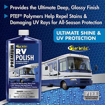 STAR BRITE Premium RV Polish - Ultimate Protection for Fiberglass, Painted Surfaces & Metals 32 OZ (075732PW)