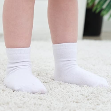 ZAPLES Non Slip Grip Crew Socks for Baby 12-36 Months