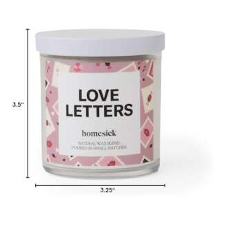 Homesick Love Letters Candle - 30-35 Hour Relaxing Aroma