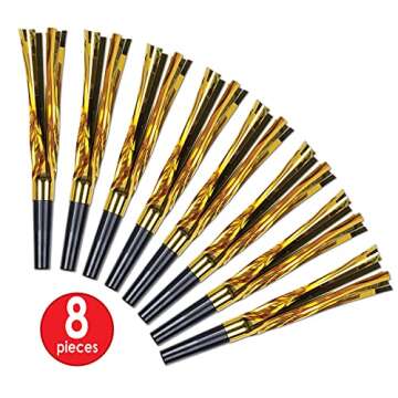 Beistle Black and Gold Squawkers for Celebrations