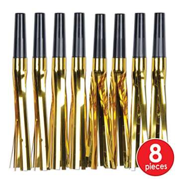 Beistle Black and Gold Squawkers for Celebrations